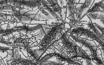Old map of Two Burrows in 1895