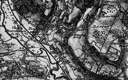Old map of Two Dales in 1897