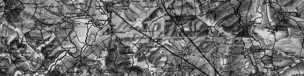 Old map of Two Mile Ash in 1896