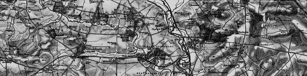 Old map of Twyford in 1896
