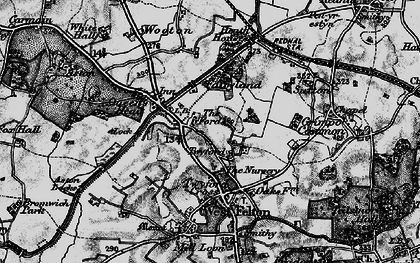 Old map of Twyford in 1897