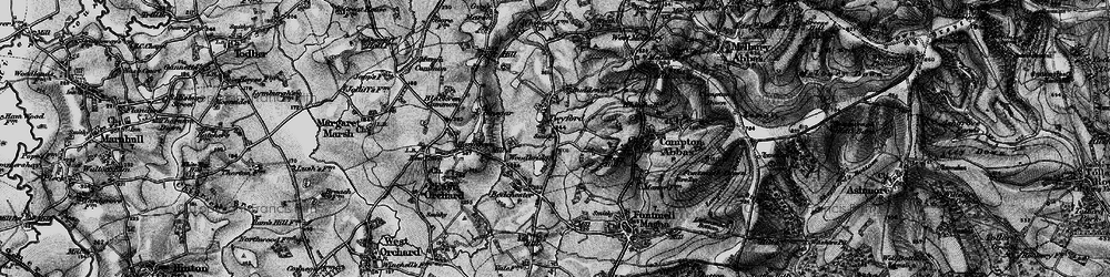 Old map of Twyford in 1898