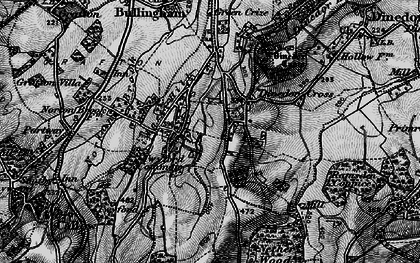 Old map of Twyford Common in 1898