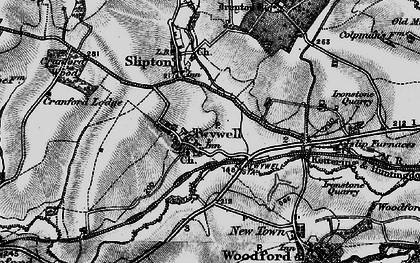 Old map of Twywell in 1898