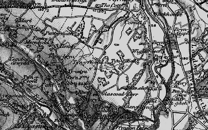 Old map of Ty'n-y-ffordd in 1897