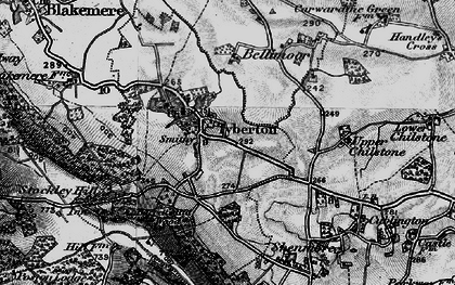 Old map of Tyberton in 1898