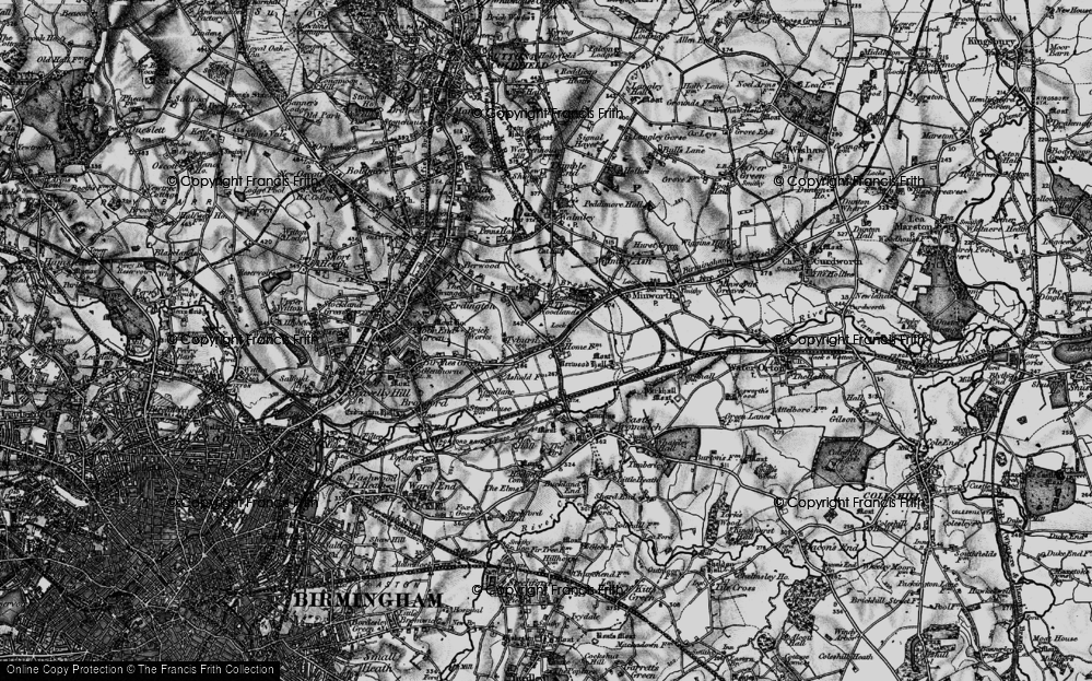 Old Map of Tyburn, 1899 in 1899