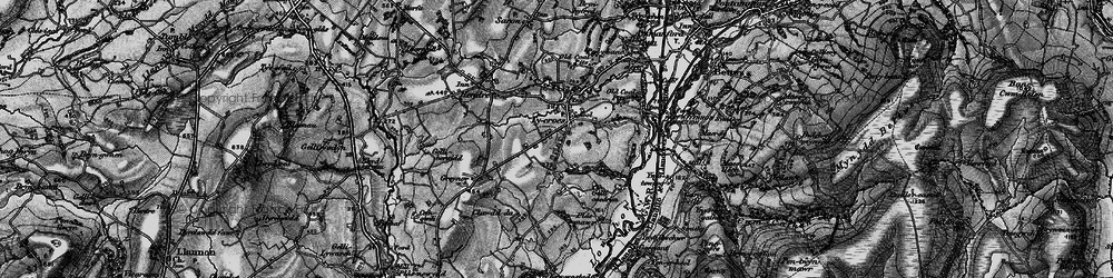 Old map of Tycroes in 1897