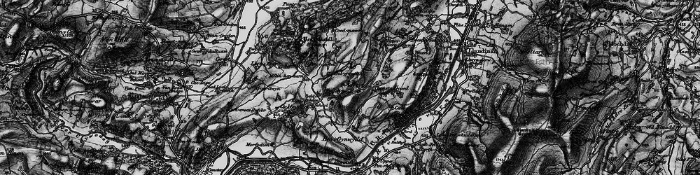 Old map of Pen y Coed in 1899