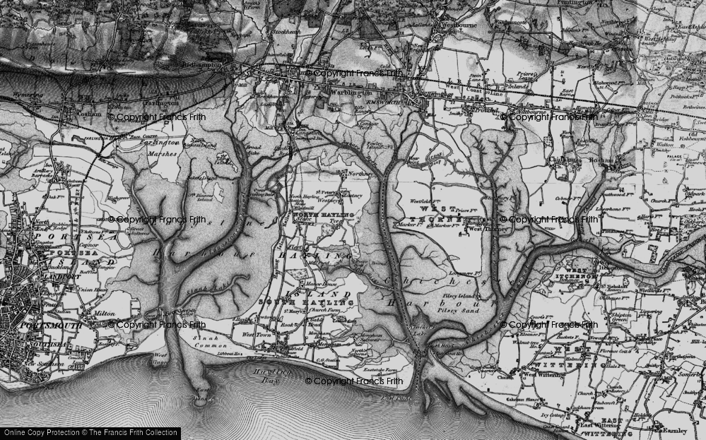 Old Map of Historic Map covering Marker Point in 1895