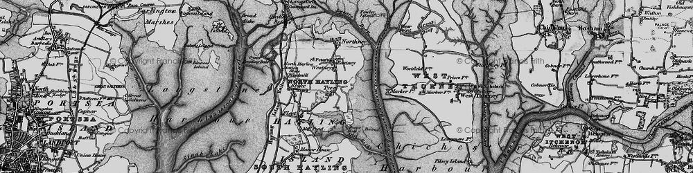 Old map of Tye in 1895