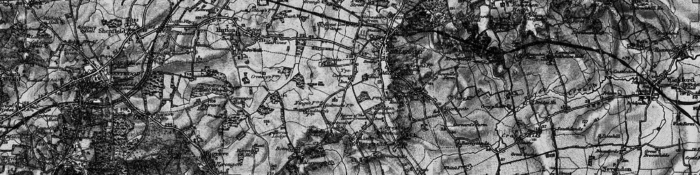 Old map of Tye Common in 1896