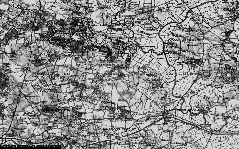 Old Map of Tyegate Green, 1898 in 1898