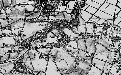 Old map of Tyegate Green in 1898