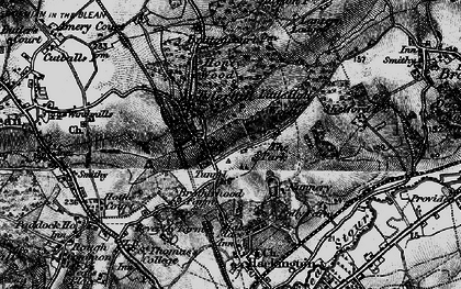 Old map of Allcroft Grange in 1895