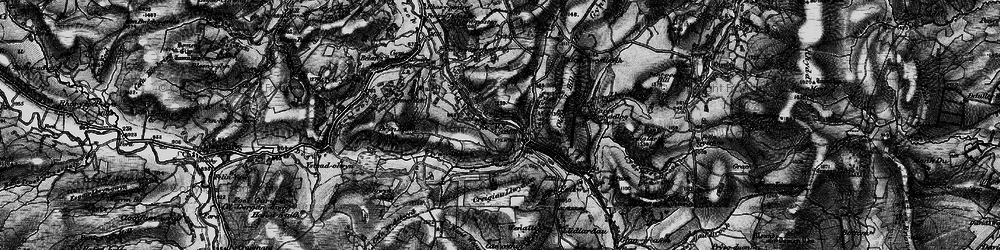 Old map of Brynposteg Hill in 1899