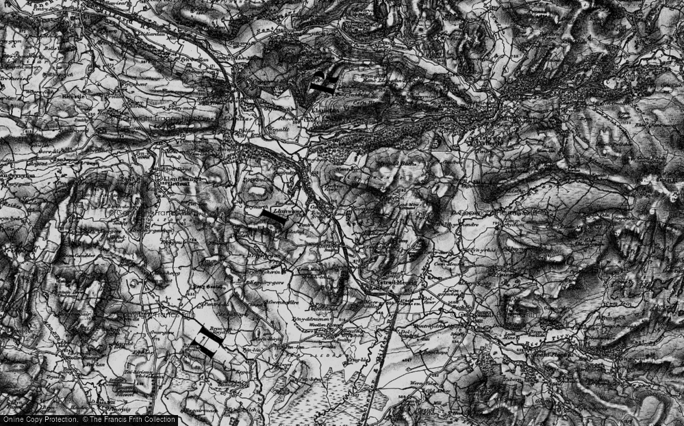Old Map of Tynygraig, 1898 in 1898