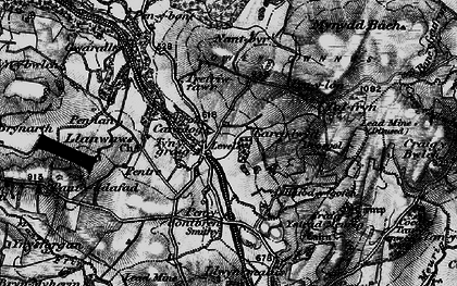 Old map of Ynys-Morgan in 1898