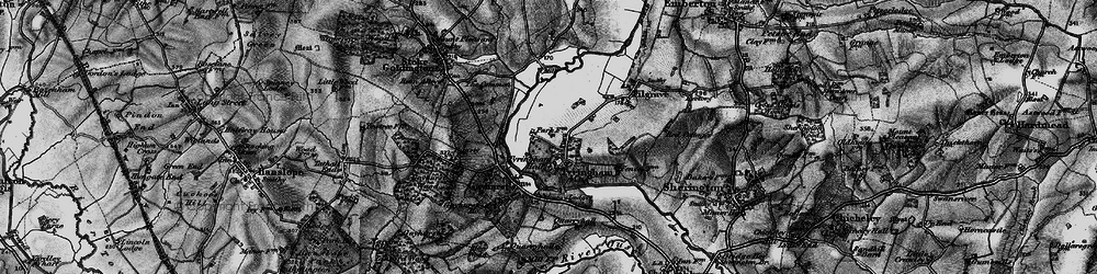 Old map of Tyringham in 1896