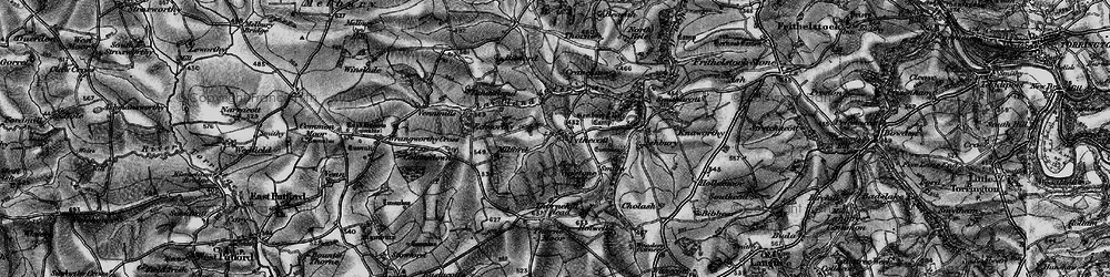 Old map of Tythecott in 1895