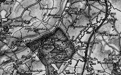 Old map of Tytherington in 1898