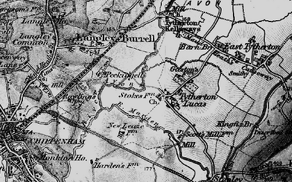Old map of Tytherton Lucas in 1898