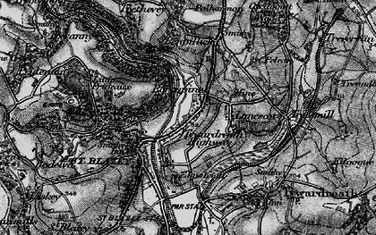 Old map of Tywardreath Highway in 1895