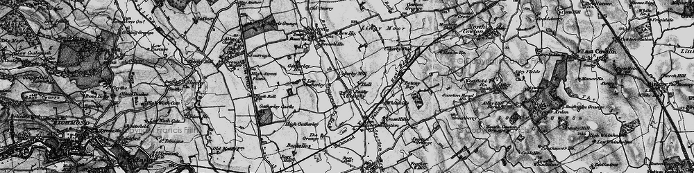 Old map of Lingy Moor in 1897