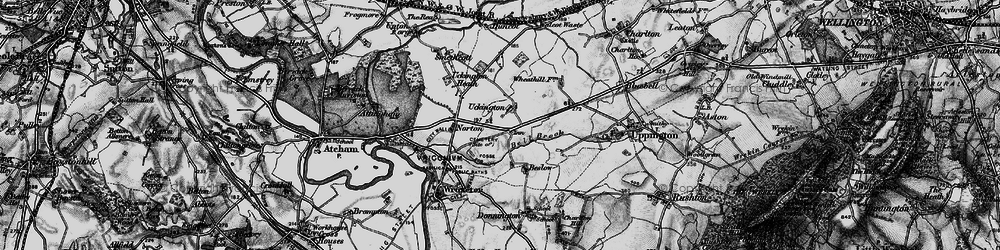 Old map of Uckington in 1899