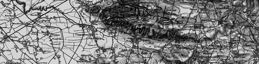 Old map of Wrington Hill in 1898