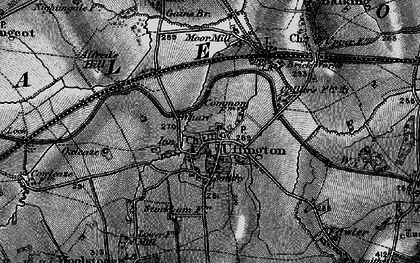 Old map of Uffington in 1895
