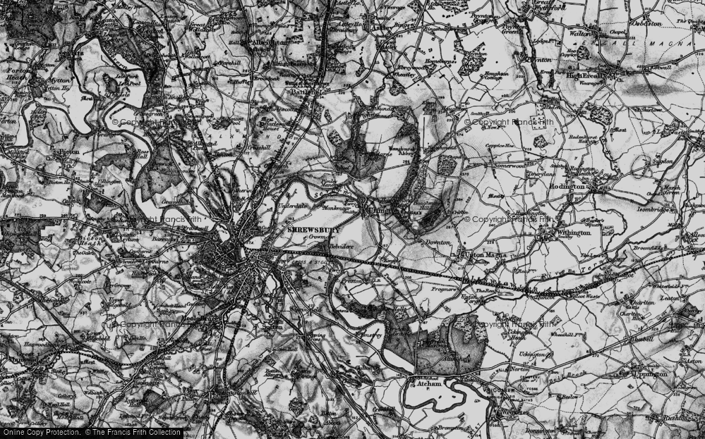 Old Map of Uffington, 1899 in 1899