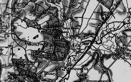 Old map of Ufford in 1895