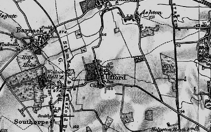 Old map of Ufford in 1898