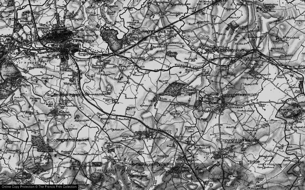 Old Map of Ufton, 1898 in 1898