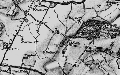 Old map of Ufton in 1898