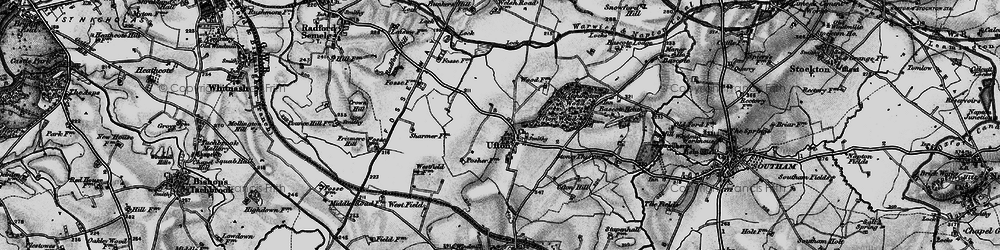 Old map of Ufton in 1898