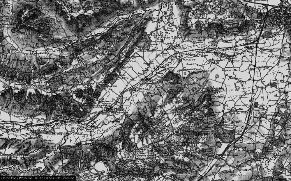 Old Map of Ufton Green, 1895 in 1895