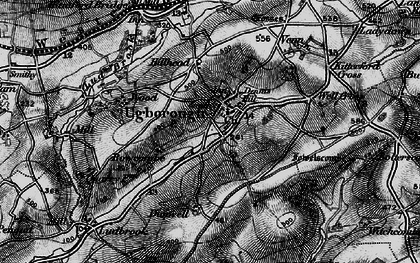Old map of Ugborough in 1898