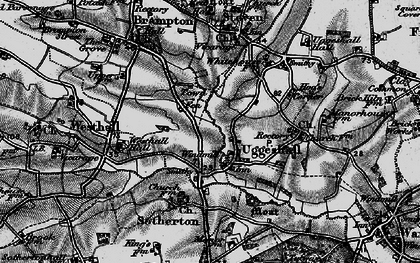 Old map of Uggeshall in 1898