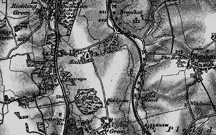 Old map of Ugley in 1895