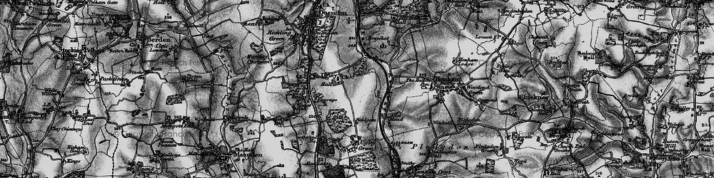 Old map of Ugley in 1895