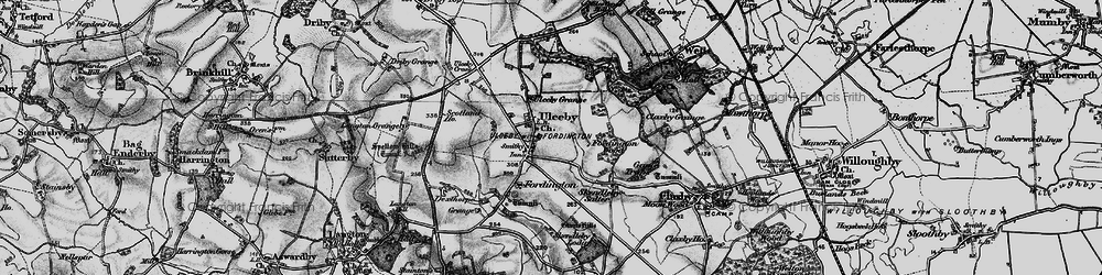 Old map of Ulceby in 1899