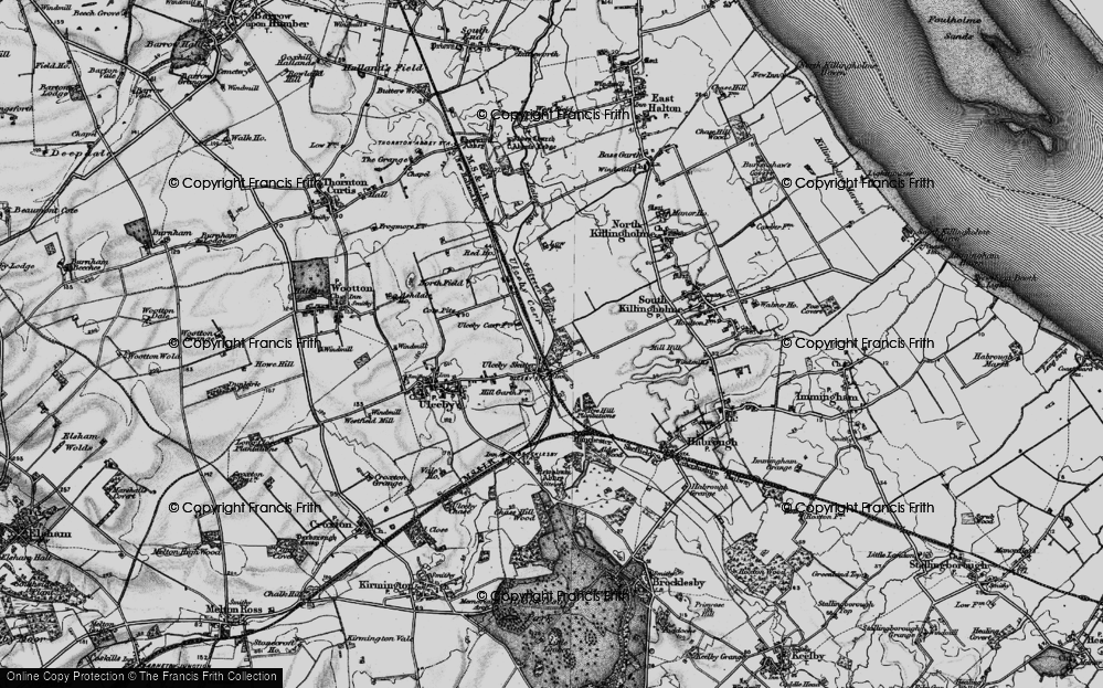 Old Map of Historic Map covering Rye Hill Plantations in 1895