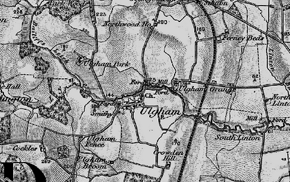 Old map of Ulgham in 1897