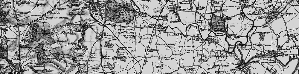 Old map of Ulleskelf in 1898