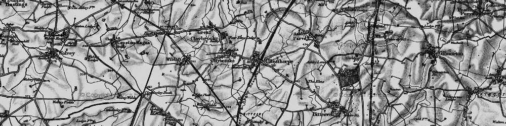 Old map of Ullesthorpe in 1898
