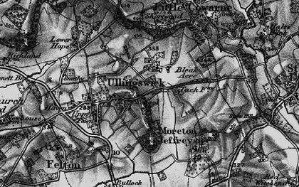 Old map of Ullingswick in 1898