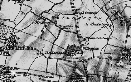 Old map of Bickmarsh Lodge in 1898