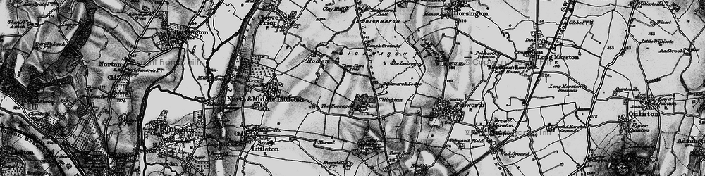 Old map of Bickmarsh Lodge in 1898